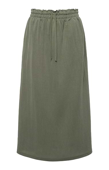 Ladies Tie Waist Maxi Skirt