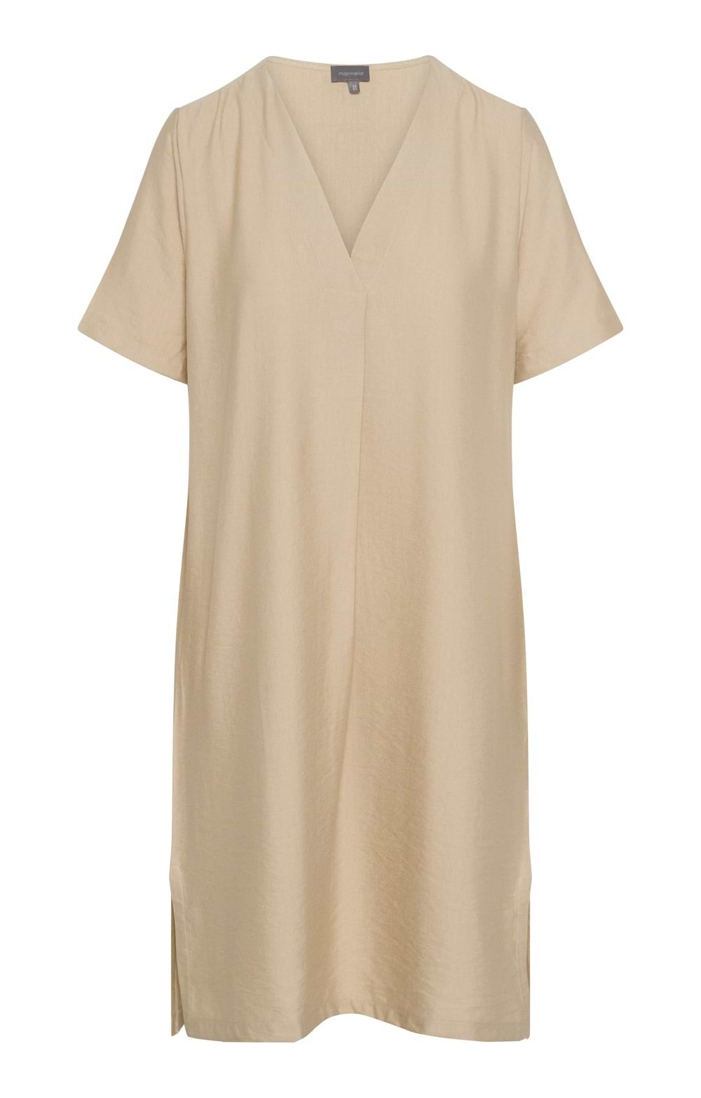 boho chic maxi dress Women's Calhoun Fit and Flare V-Neck Organza Midi Dress  XS/S/M/L/XL/Customize Pink/Beige main image 0