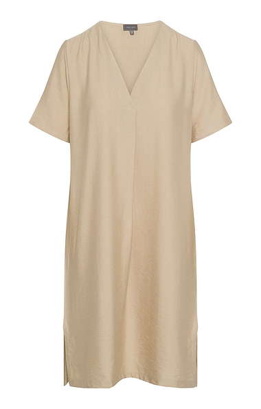 Ladies Relaxed Fit V Neck Short Sleeve Dress