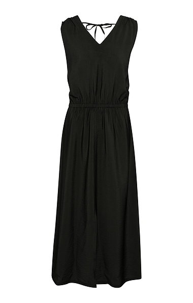 Ladies Relaxed Fit Elastic Waist Maxi Dress