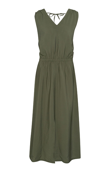 Ladies Relaxed Fit Elastic Waist Maxi Dress