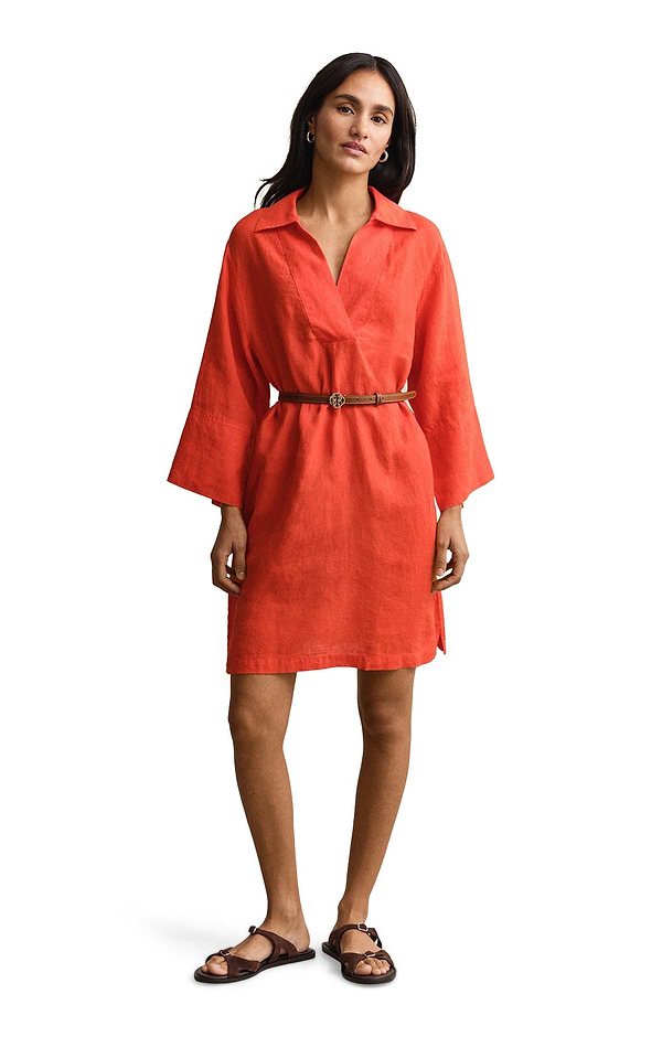 Ladies Gant Linen Popover Dress
