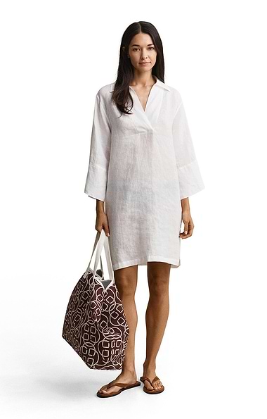 Ladies Gant Linen Popover Dress