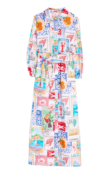 Ladies Vilagallo Euro Summer Patchwork Shirt Dress