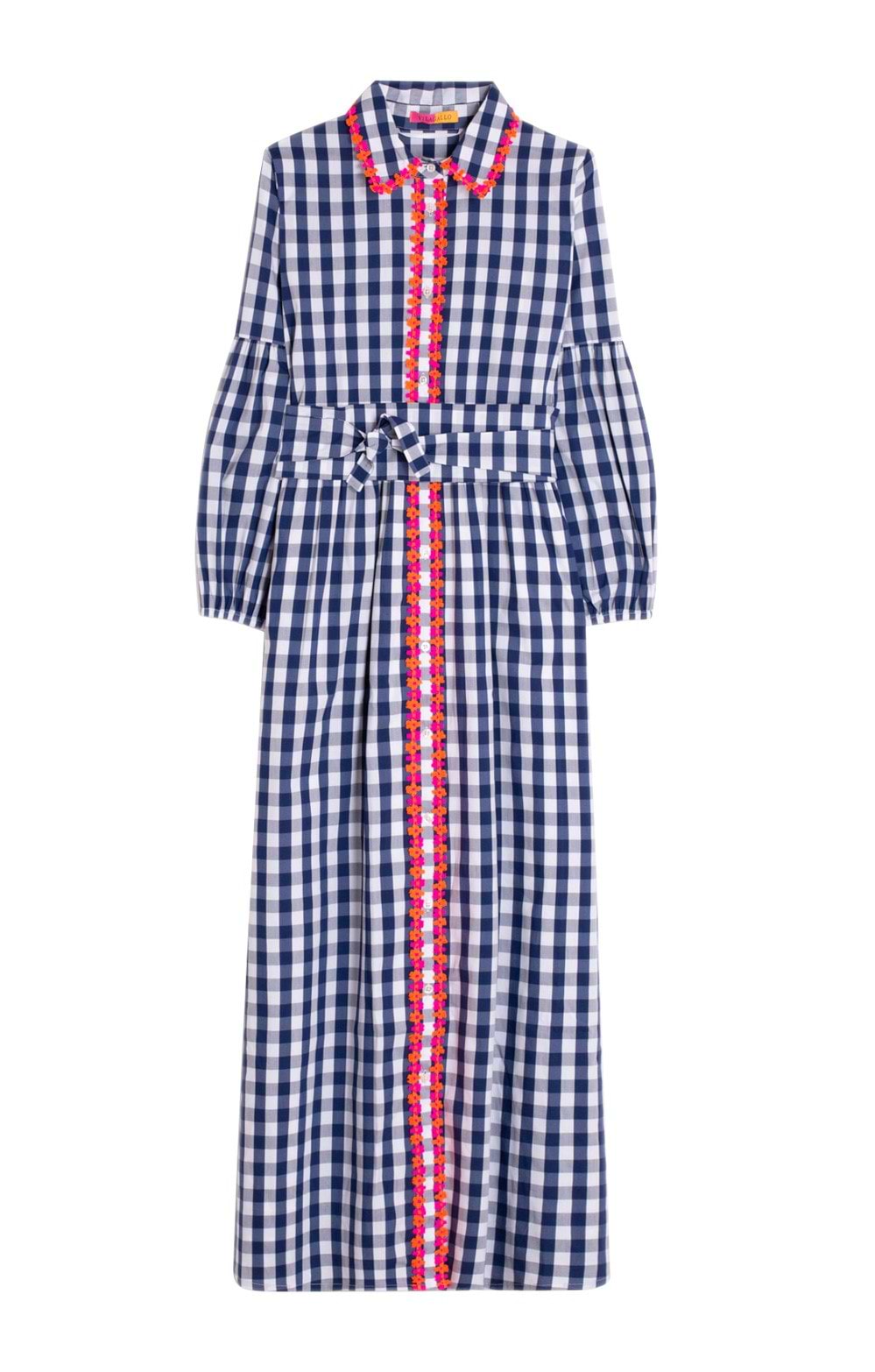 sachin and babi light blue dress Embroidered House Dress main image 1