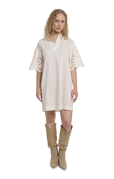Ladies Rino & Pelle Eyelet Sleeve Relaxed Fit Dress