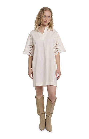 Ladies Rino & Pelle Eyelet Sleeve Relaxed Fit Dress