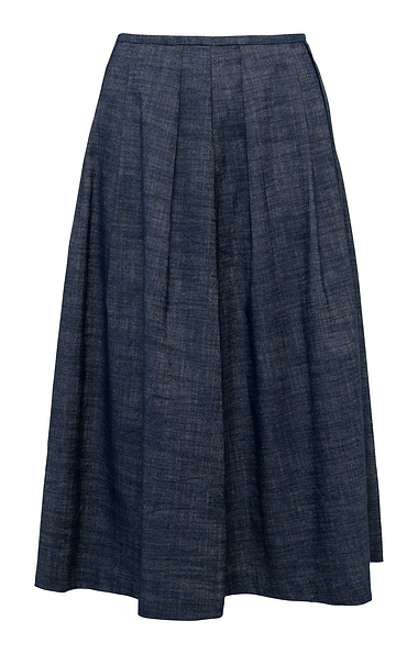Ladies Midi Soft Pleats Skirt