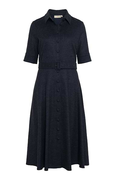 Ladies House of Bruar Merino Flannel Button Dress