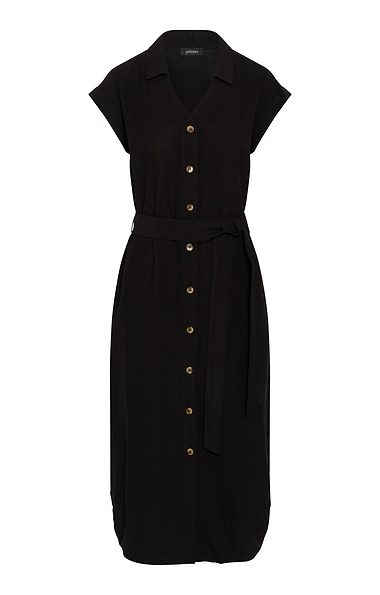 Ladies Pomodoro Tie Waist Shirt Dress