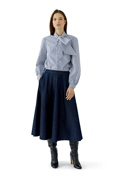 Ladies Oui Denim A-line Skirt