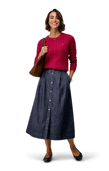 Ladies Crew Clothing Ella Denim Skirt