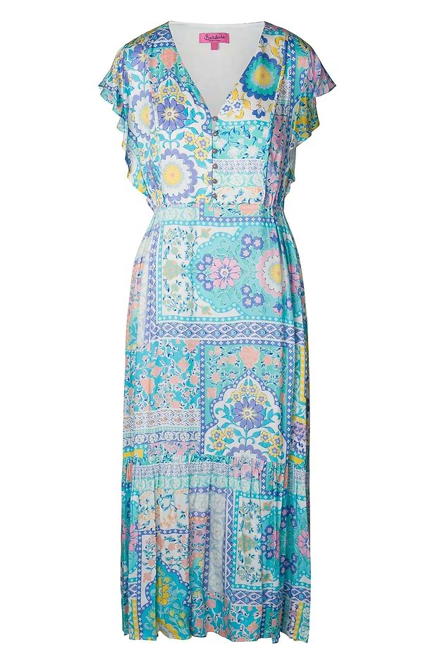 Ladies Patchwork Long Dress
