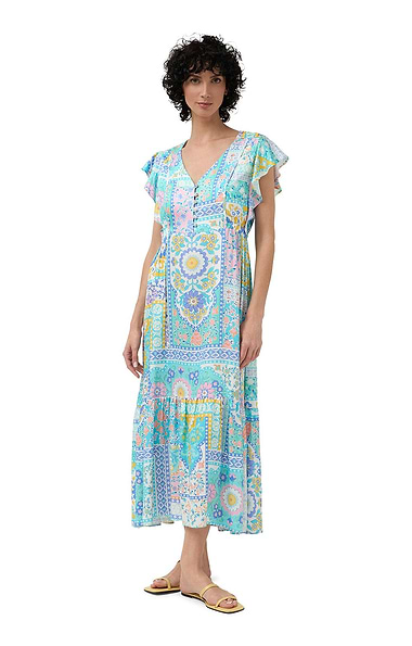 Ladies Patchwork Long Dress
