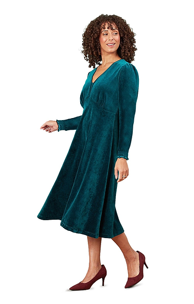 Ladies Adini Velvet Tilia Dress