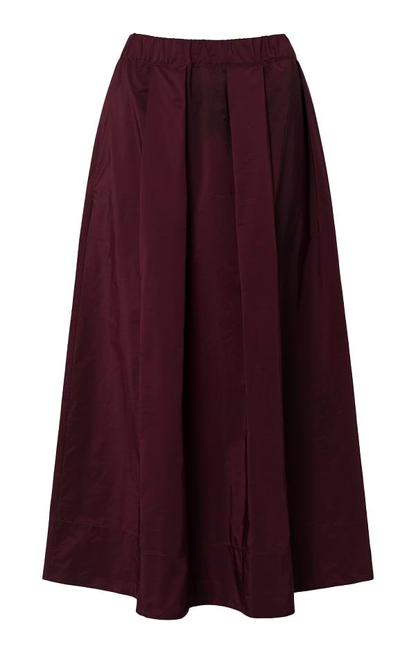 Ladies Taffeta Box Pleat Skirt