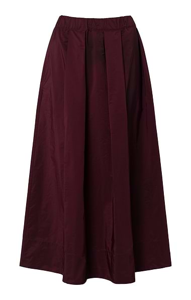 Ladies Taffeta Box Pleat Skirt