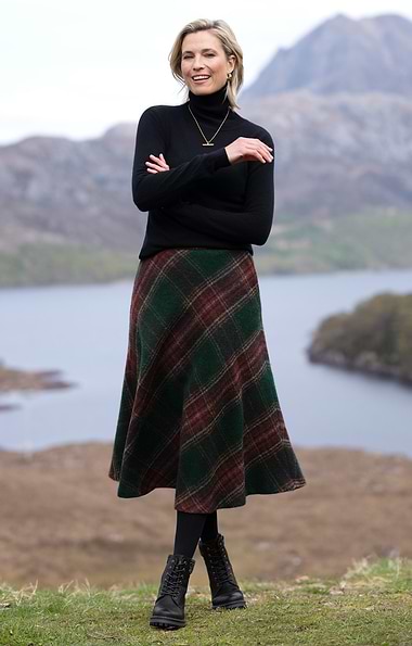 Ladies Tweed Swing Skirt