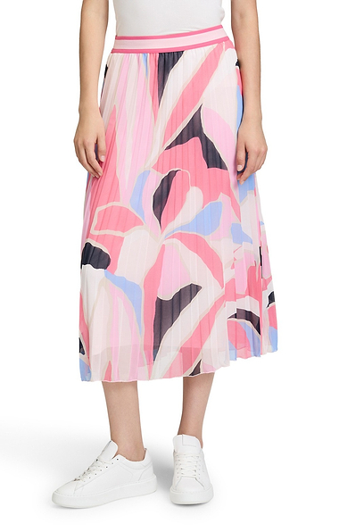 Ladies Betty & Co Abstract Floral Pleated Skirt