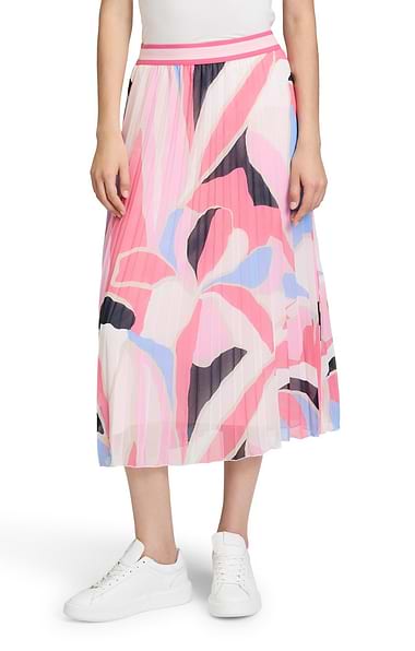 Ladies Betty & Co Abstract Floral Pleated Skirt