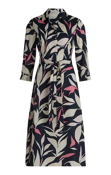 Ladies Betty & Co Abstract Floral Shirt Dress