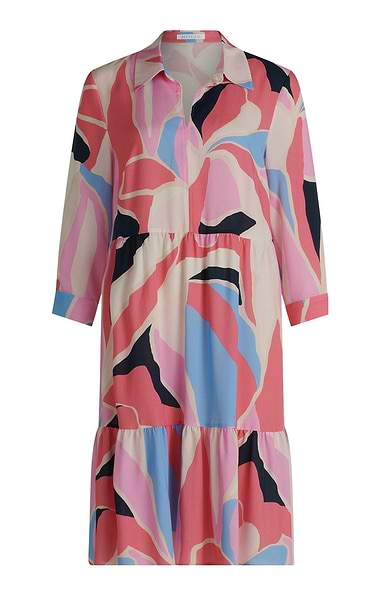 Ladies Betty & Co Abstract Floral Tiered Midi Dress