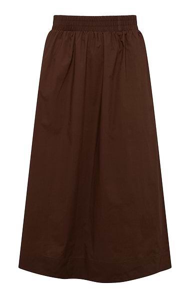 Ladies Cotton Pull On Maxi Skirt