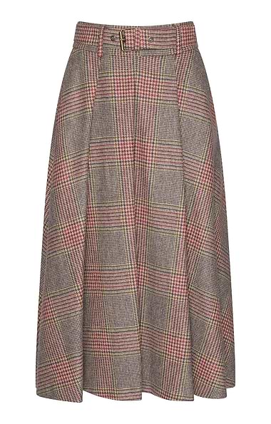 Ladies Tweed Pleated Skirt