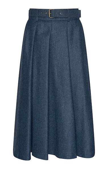 Ladies Tweed Pleated Skirt