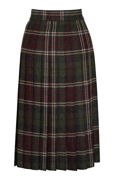 Ladies Tweed All Round Pleat Skirt