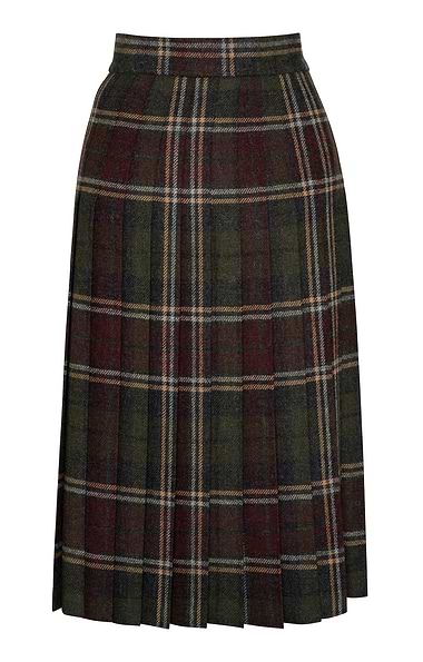 Ladies Tweed All Round Pleat Skirt