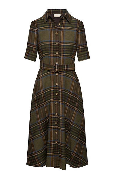 Ladies Tweed Horn Button Dress