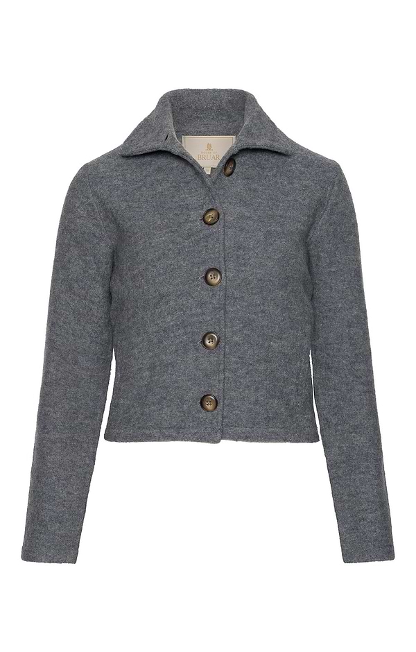 Ladies Cropped Boiled Wool Jacket