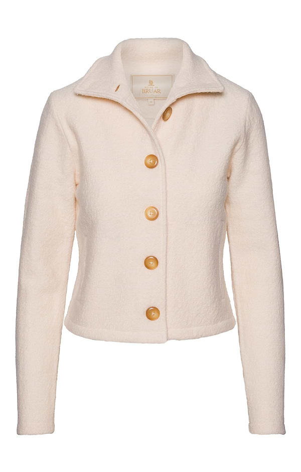 Ladies Cropped Boiled Wool Jacket