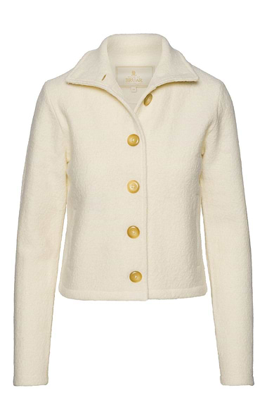 Ladies Cropped Boiled Wool Jacket