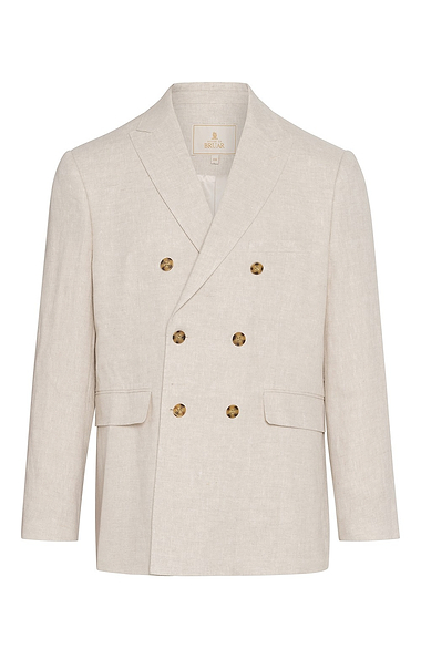 Men's Linen Double Breasted Jacket