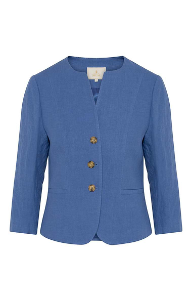 Ladies Linen Crew Neck Jacket
