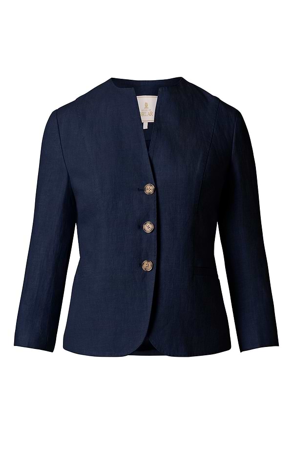 Ladies Linen Crew Neck Jacket