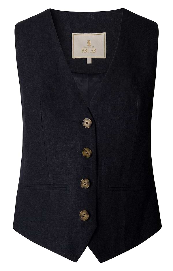 Ladies Linen Dress Waistcoat