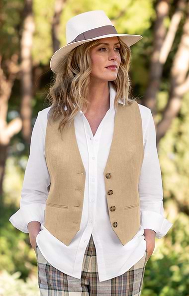 ladies dress waistcoats Buy Sosandar White Linen Blend Waistcoat from Next USA