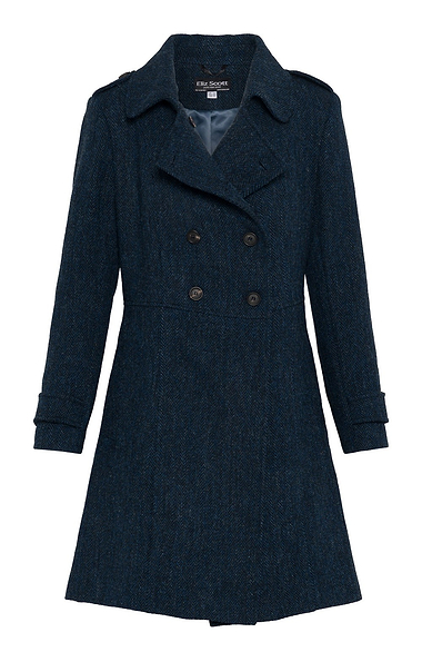 Ladies Harris Tweed® Double Breasted Coat