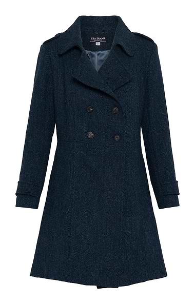 Ladies Harris Tweed® Double Breasted Coat