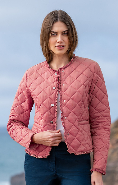 Ladies Frill Quilt Jacket