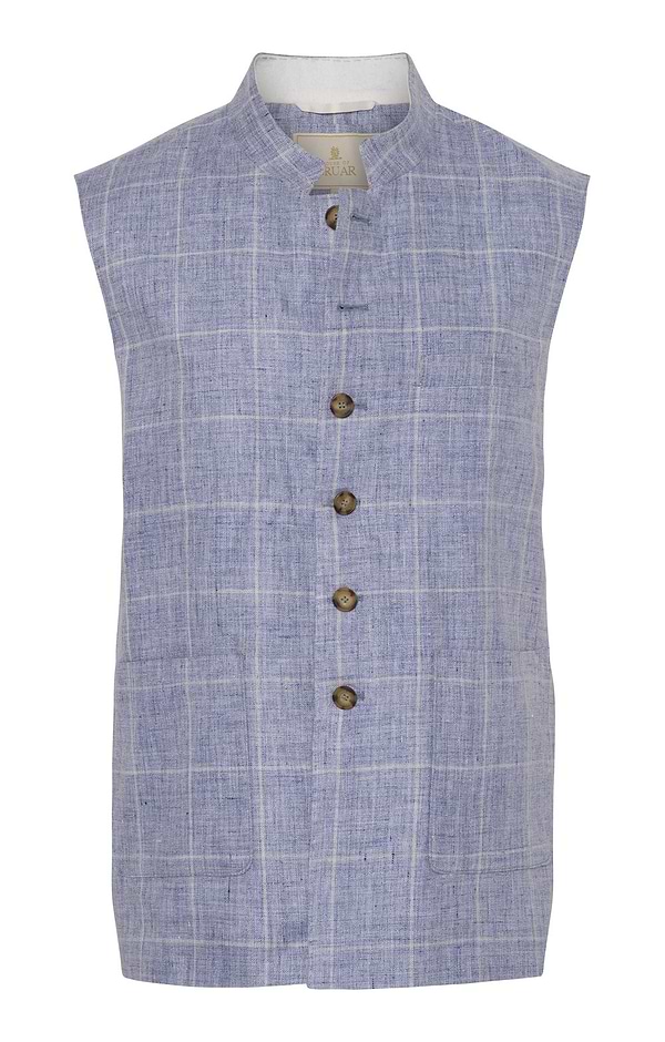 Men's House of Bruar Linen Sporting Waistcoat