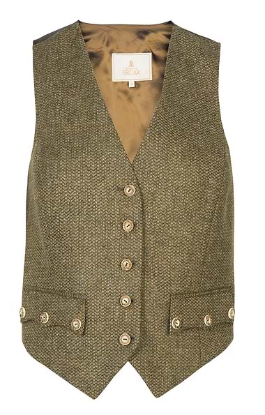 Ladies Herringbone Tweed Highland Waistcoat