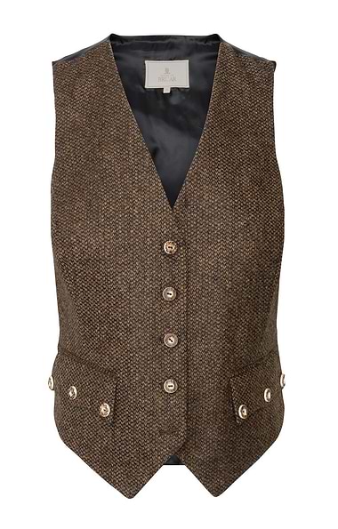 Ladies Herringbone Tweed Highland Waistcoat