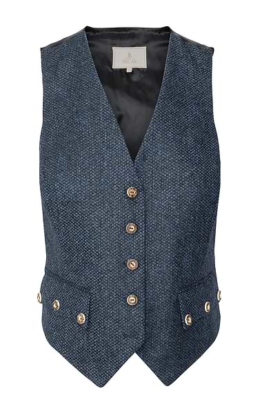 Ladies Herringbone Tweed Highland Waistcoat