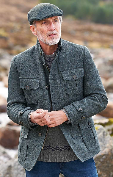 Men's British Tweed Tracker Jacket
