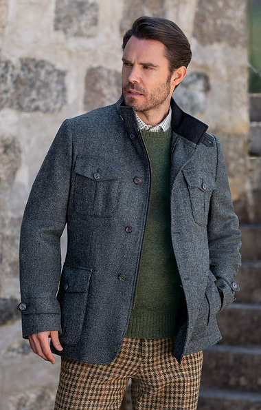 Men's British Tweed Tracker Jacket