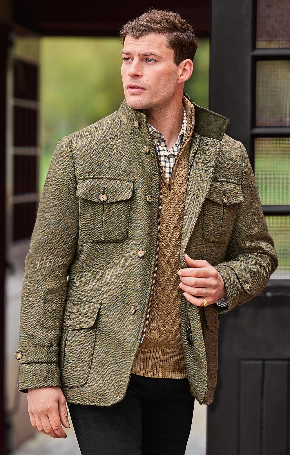 Mens British Tweed Tracker Jacket - House of Bruar